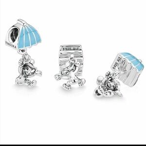 Pandora Silver Charm with Blue Accents